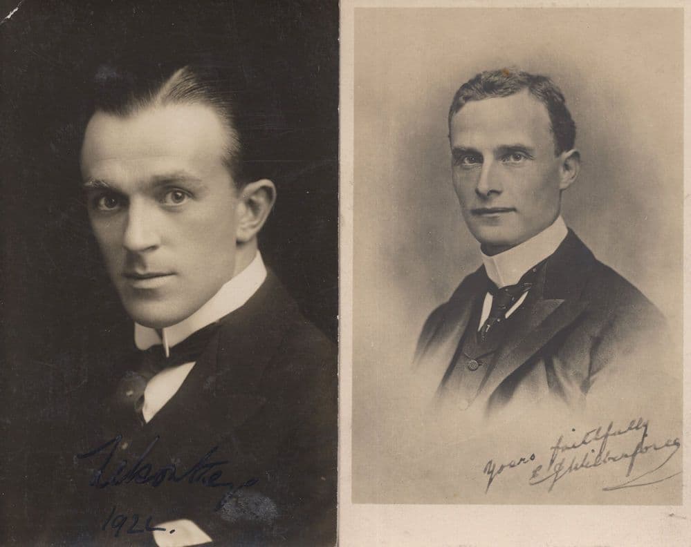 Wilberforce German Actor 2x Signed Old Postcard s