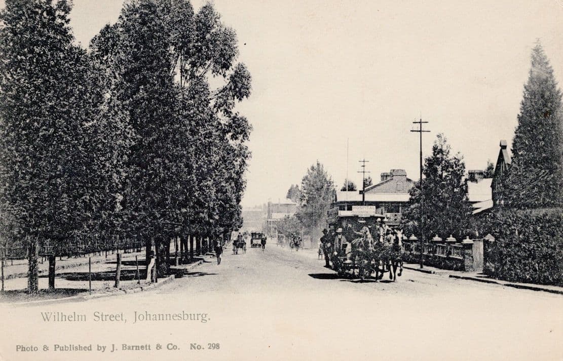 Wilhelm Street Joubert Park South Africa 2x Old incl RPC Postcard s