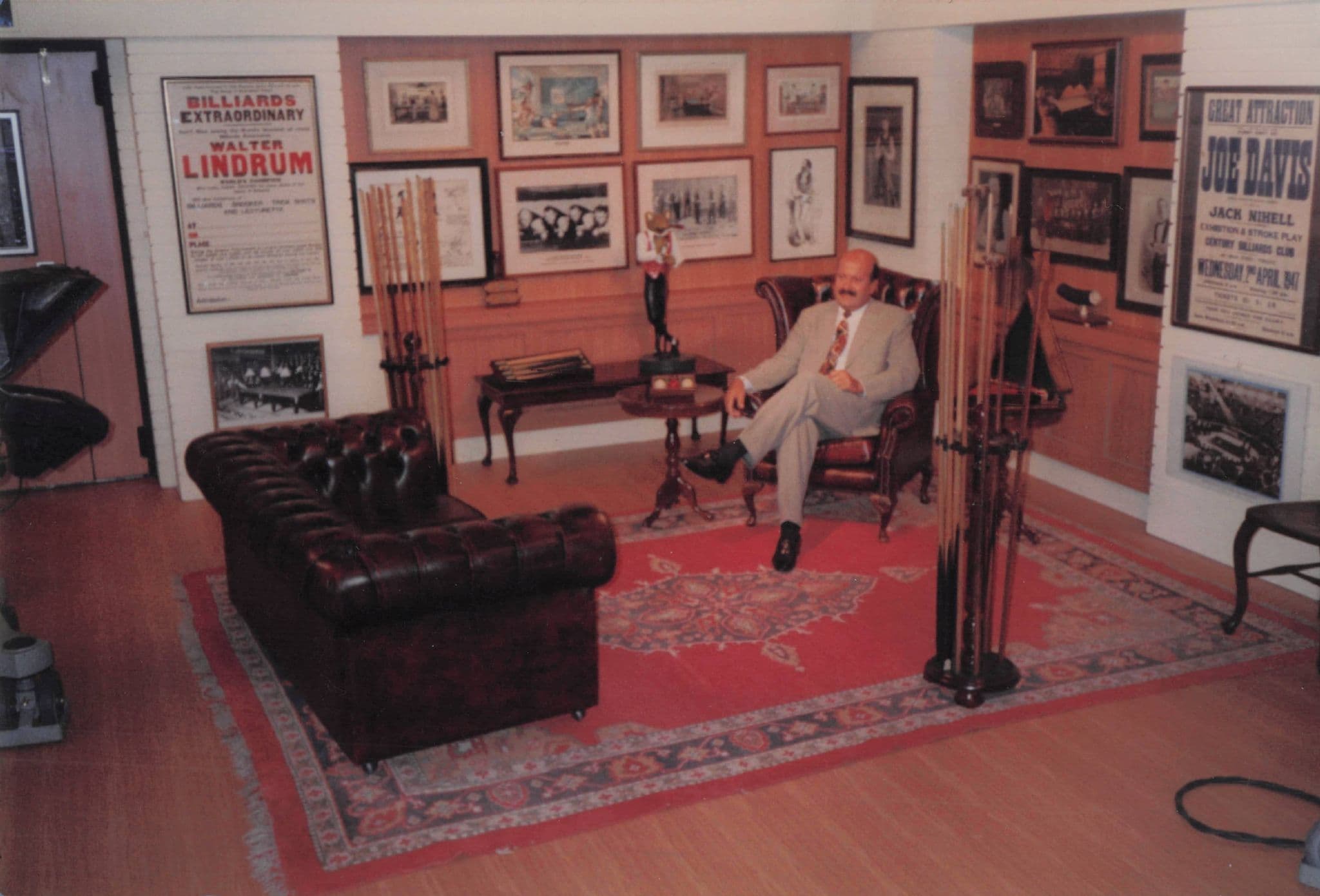 Wilie Thorne In His Private Lounge Snooker Vintage 6x4 Photo