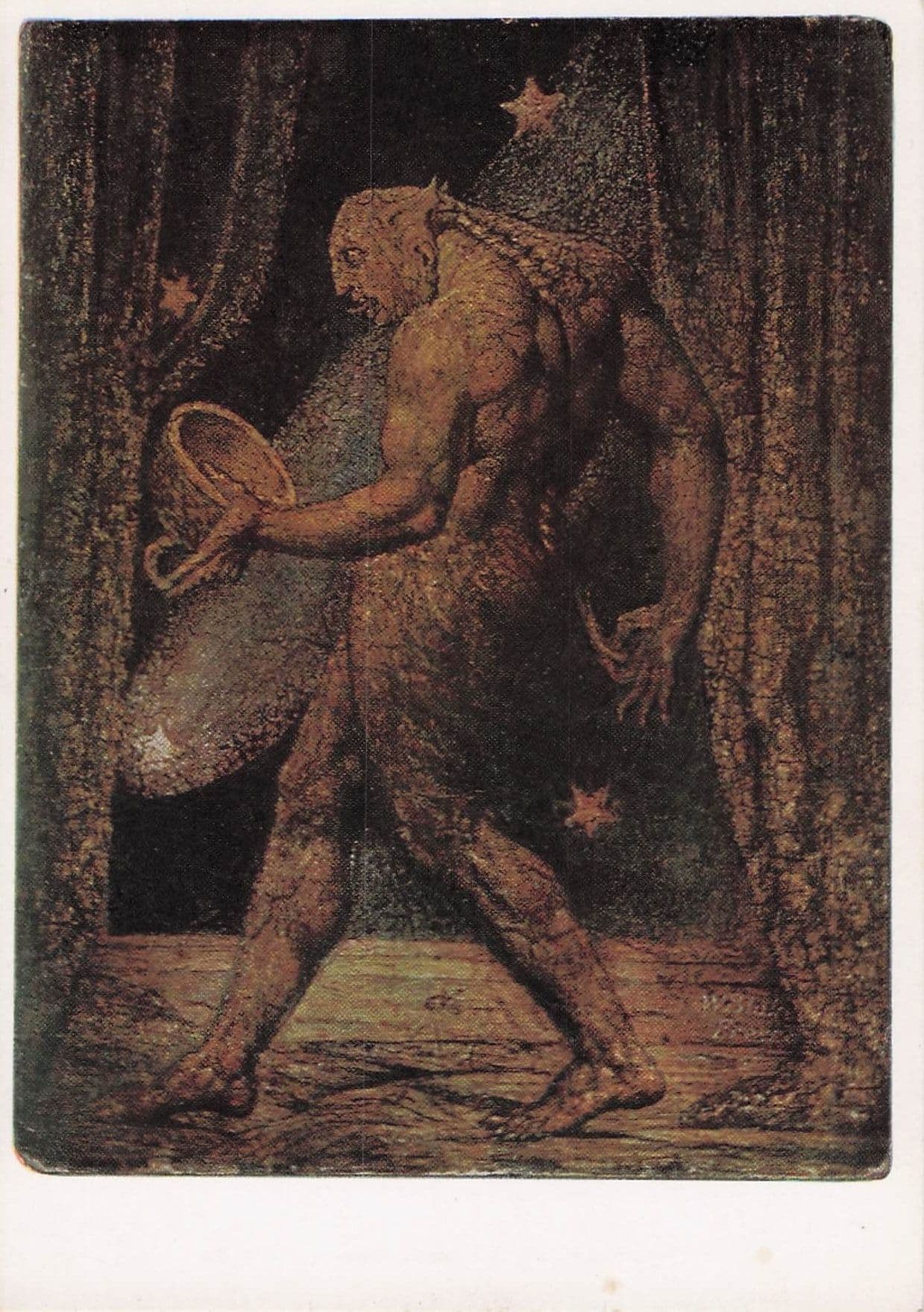 William Blake The Ghost From A Flea Tate Gallery Painting Postcard