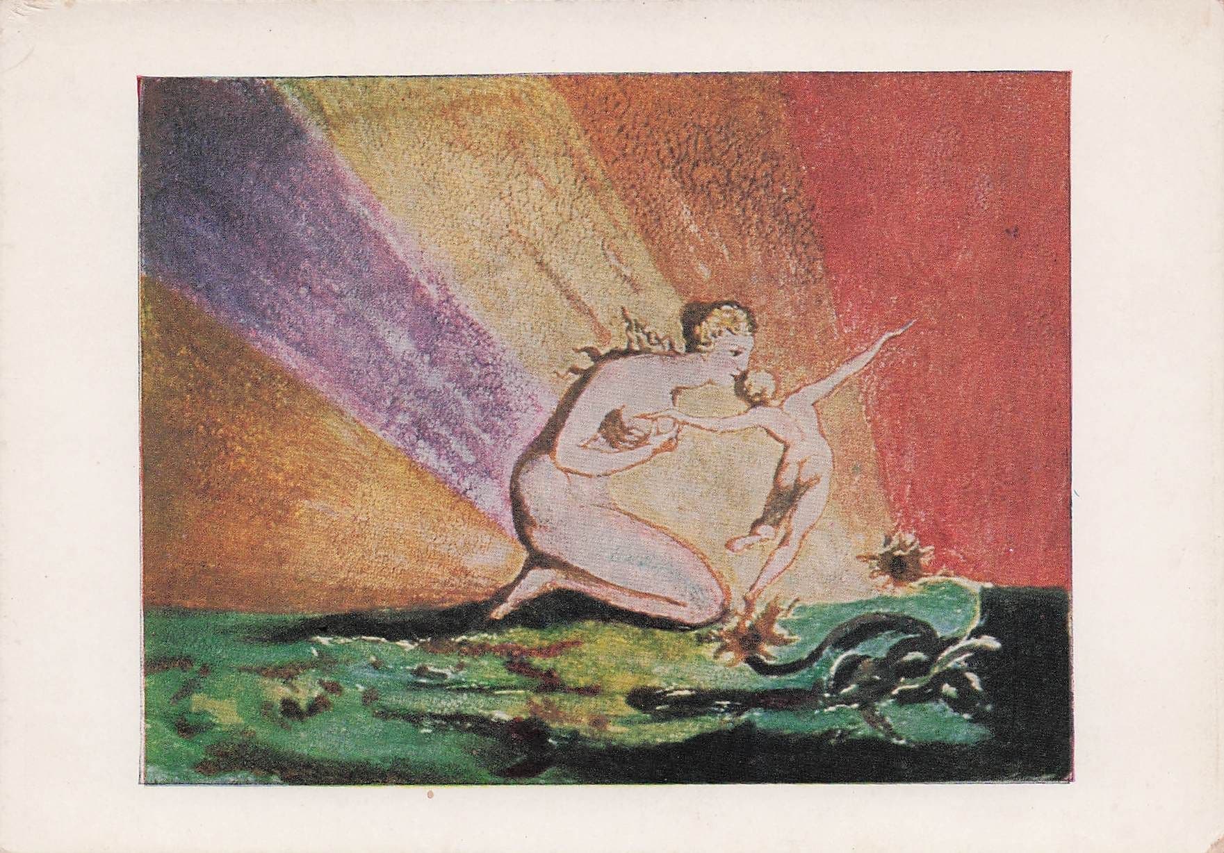 William Blake Visions Of The Daughters Of Albion British Museum Painting Postcard