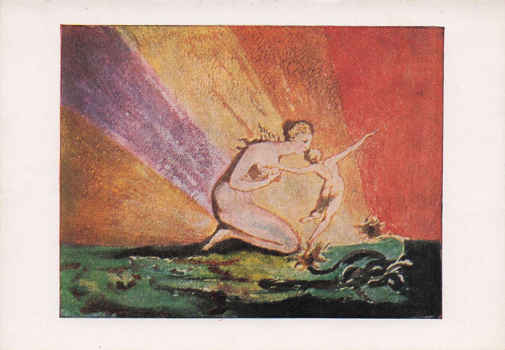 William Blake Visions Of The Daughters Of Albion London Painting Postcard