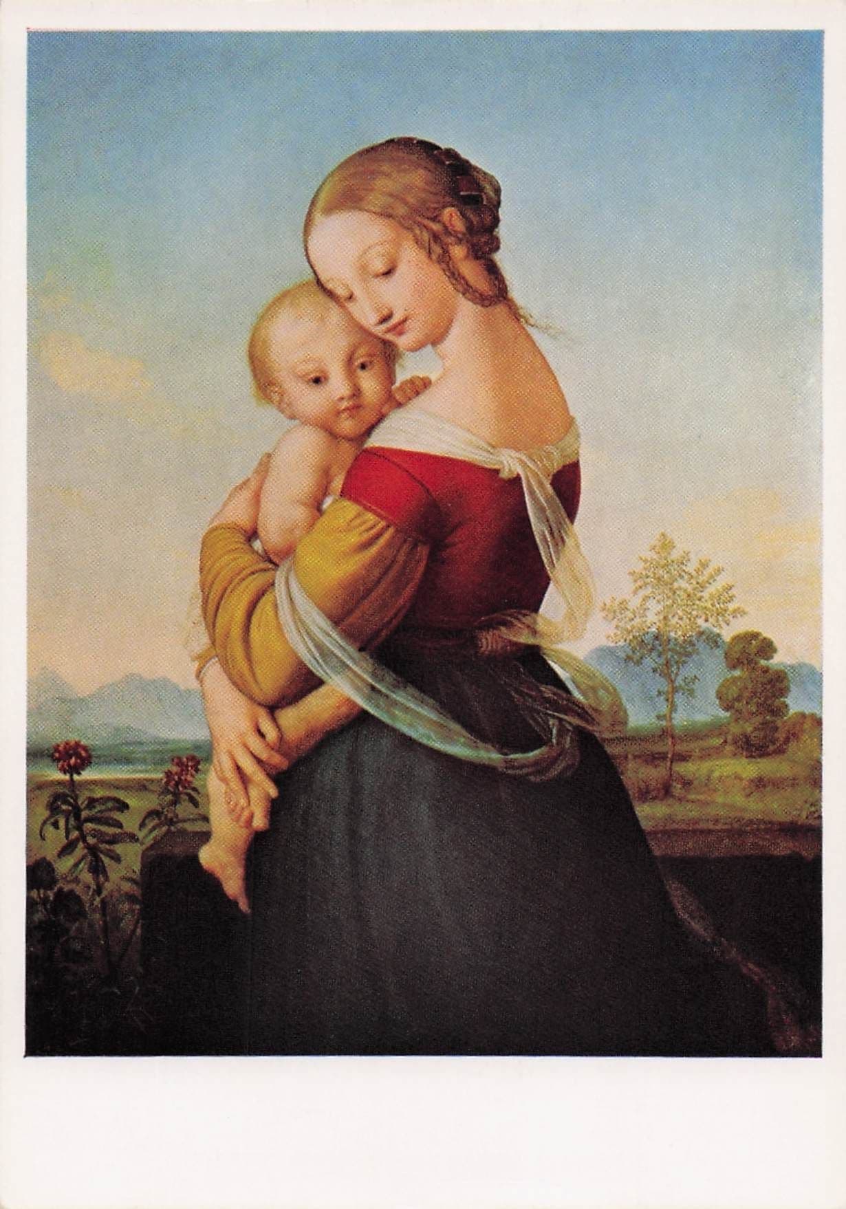 William Dyce Madonna & Child Tate Gallery Painting Postcard