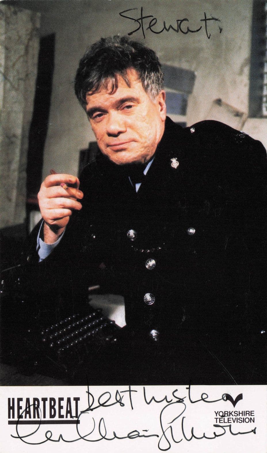 William Simons Alf Ventress Heartbeat Rare HAND Signed Cast Card Photo