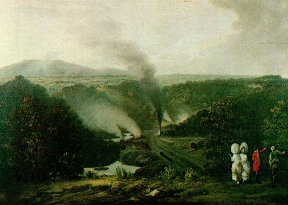 William Williams Afternoon View Of Coalbrookdale Painting Postcard