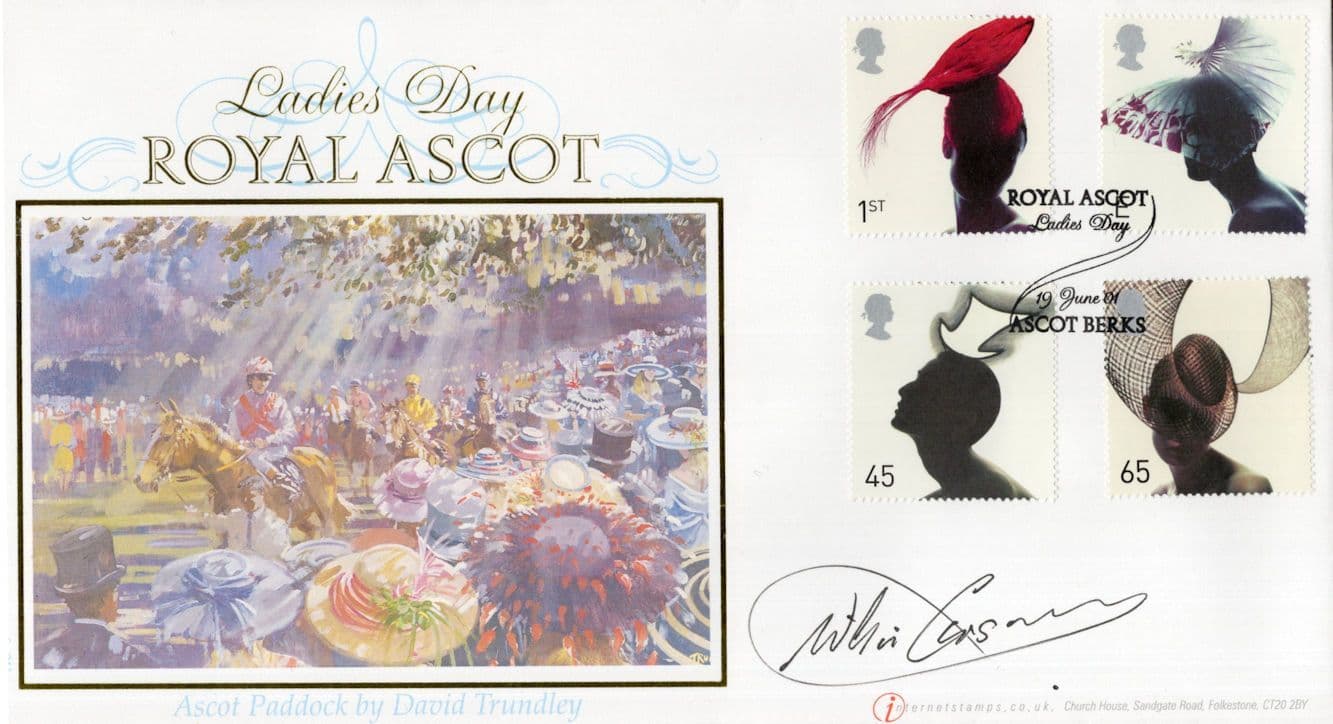 Willie Carson Horse Race Jockey Royal Ascot Ladies Day Hand Signed FDC