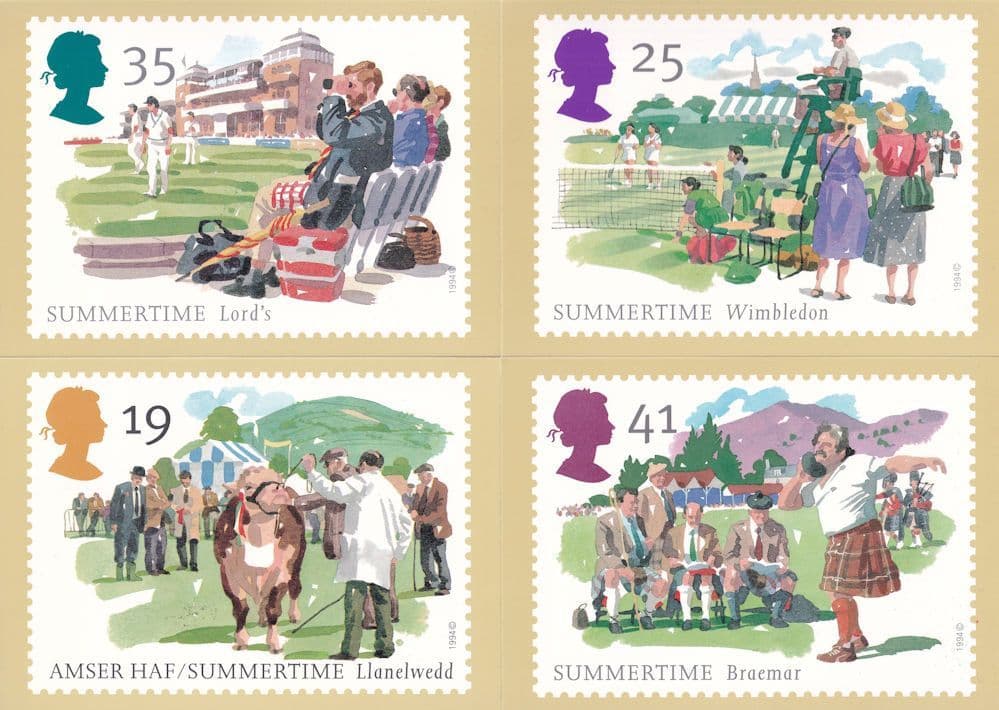 Wimbledon Umpire Cowes Scottish Games Lords Cricket 5x Postcard s