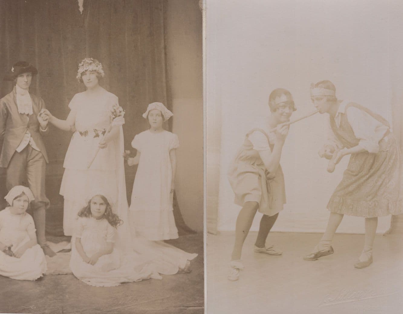 Wimborne Dorset Wedding & Roman Fancy Dress 2x Old Postcard s