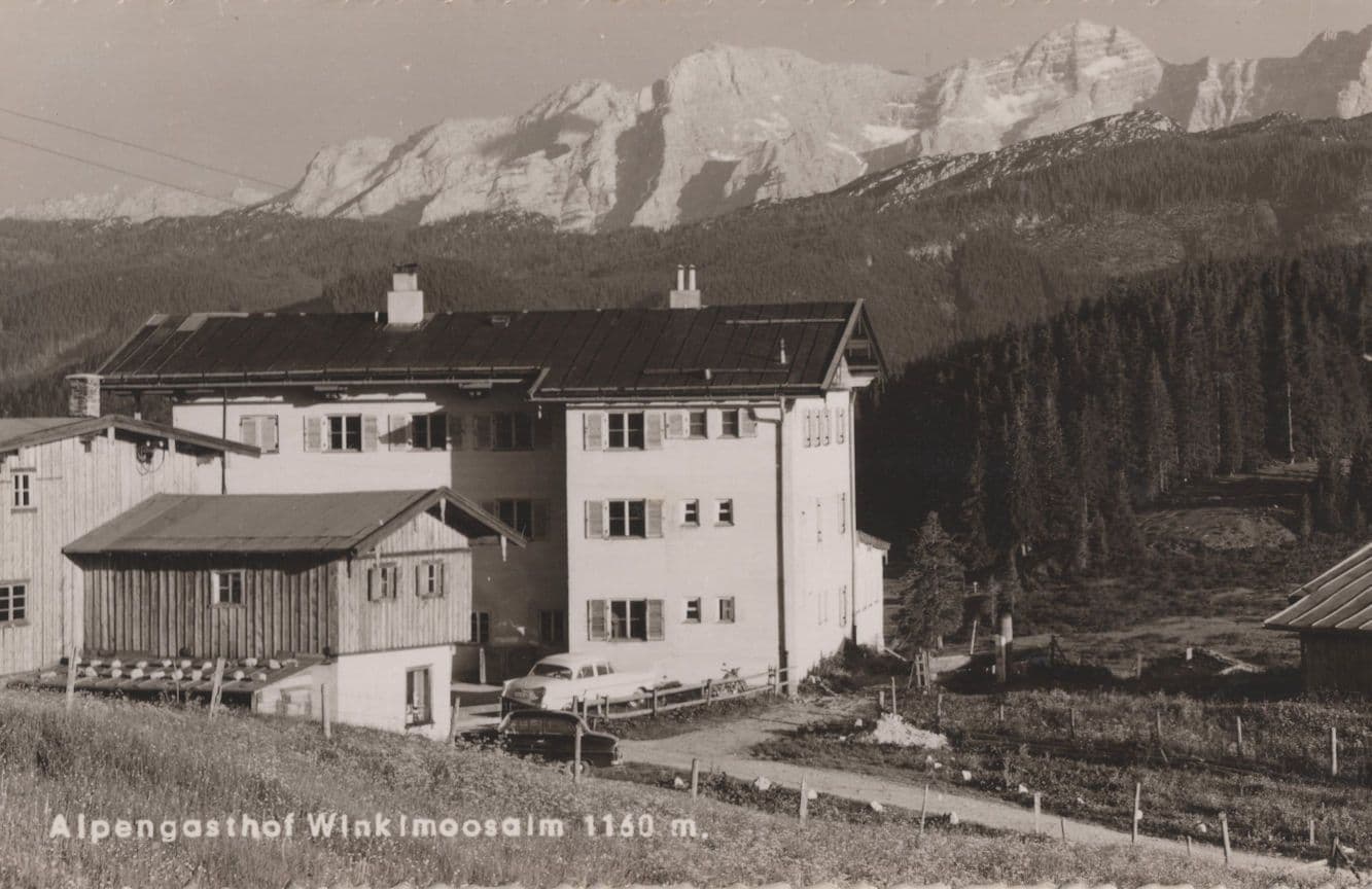 Winklmoos Alpengasthof Pension RPC German Postcard