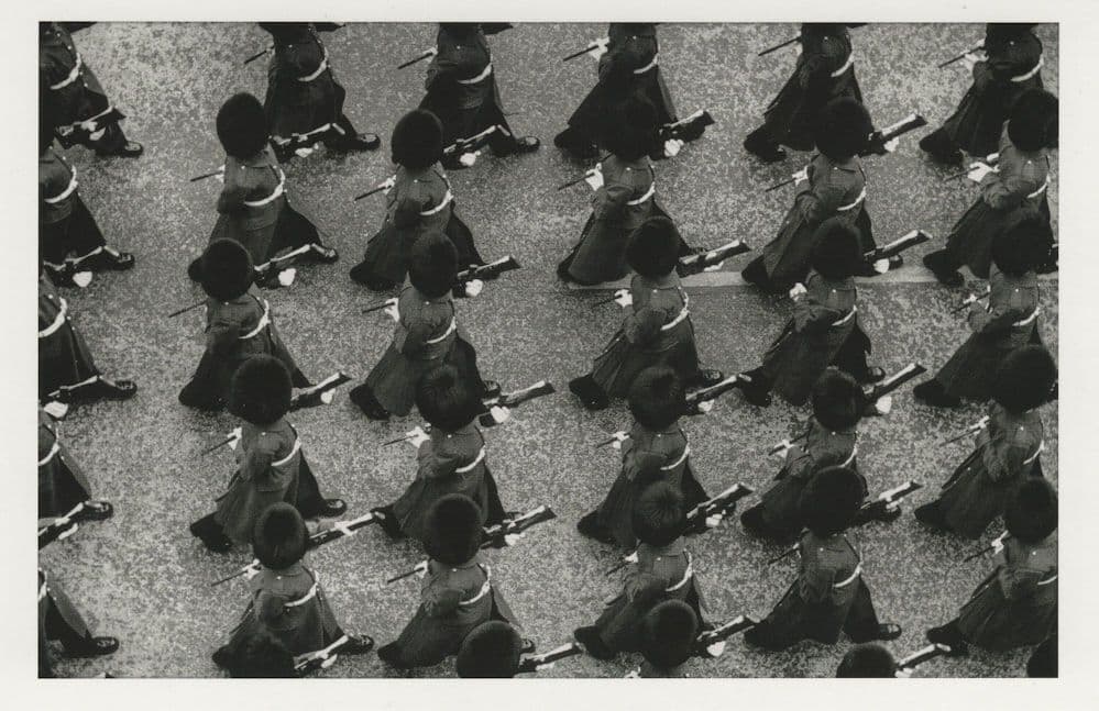 Winston Churchill of WW2 Sentry Funeral Procession Award Aerial Postcard