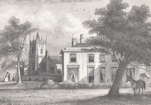 Wisbech Vicarage Victorian 1816 Painting Drawing Cambs Postcard