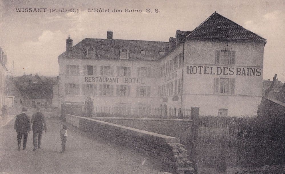 Wissant L'Hotel Des Bains French Old Postcard