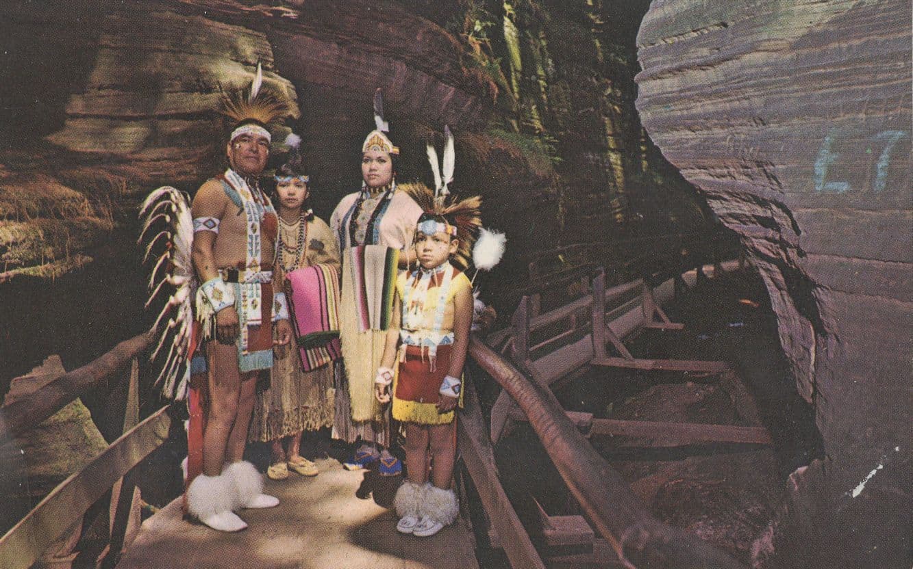 Witches Gulch Wisconsin Pagan Upper Dells Boat Trip USA Old Postcard