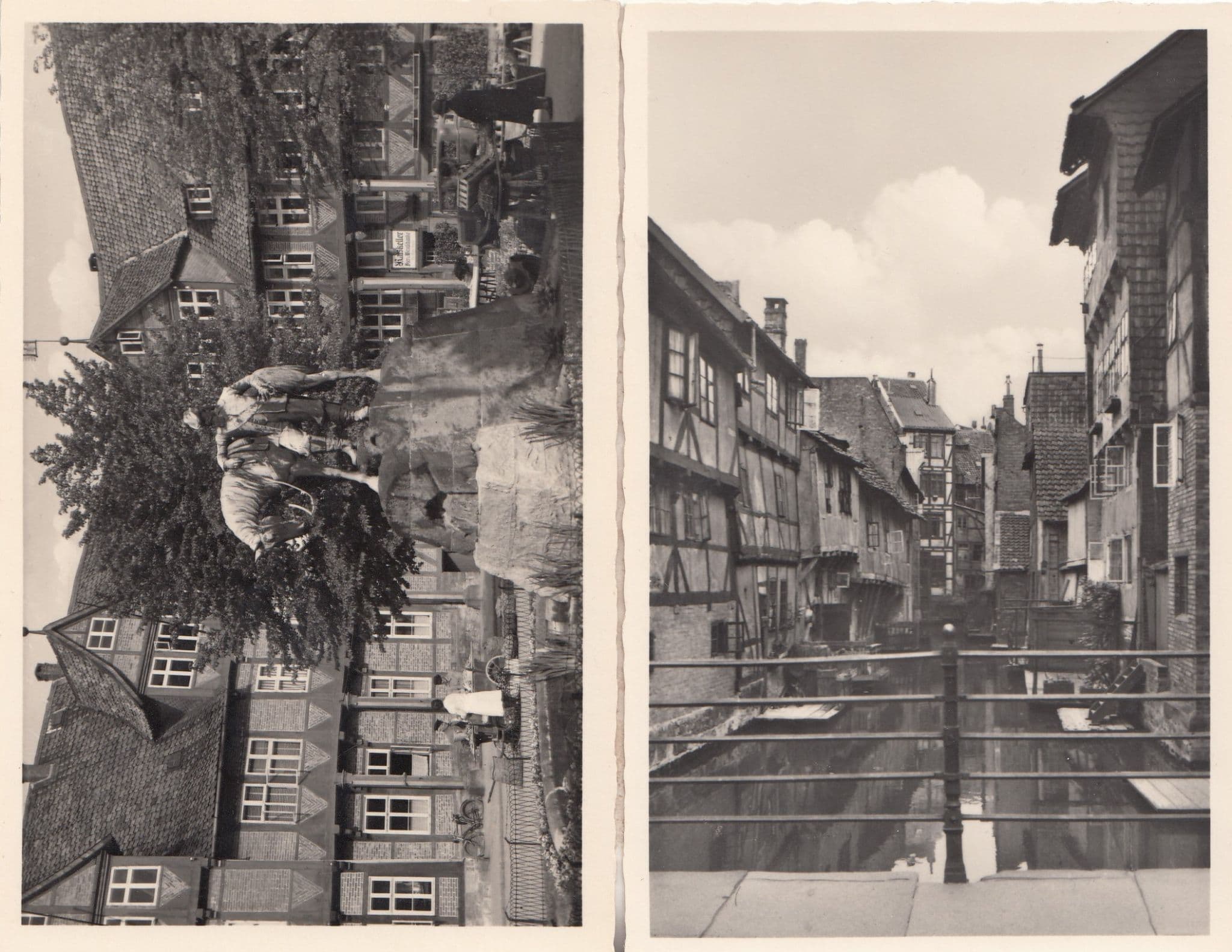 Wolfenbuttel Rathaus Mit Herzog Klein Venedig 2x Old Postcard s
