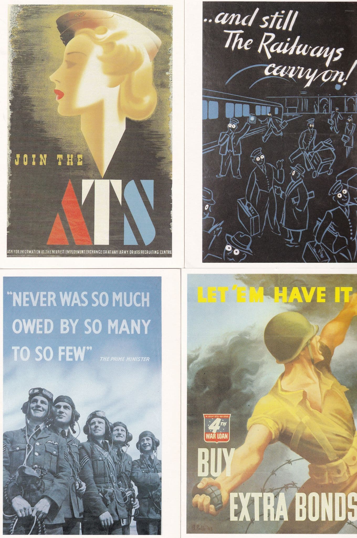 Woman Your Country Needs You Join The Army 4x War Postcard s