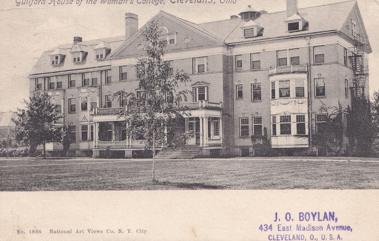 Womans College Cleveland Ohio Postcard