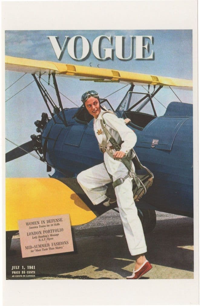 Women In 1941 WW2 Military Air Defence Photo Magazine Postcard