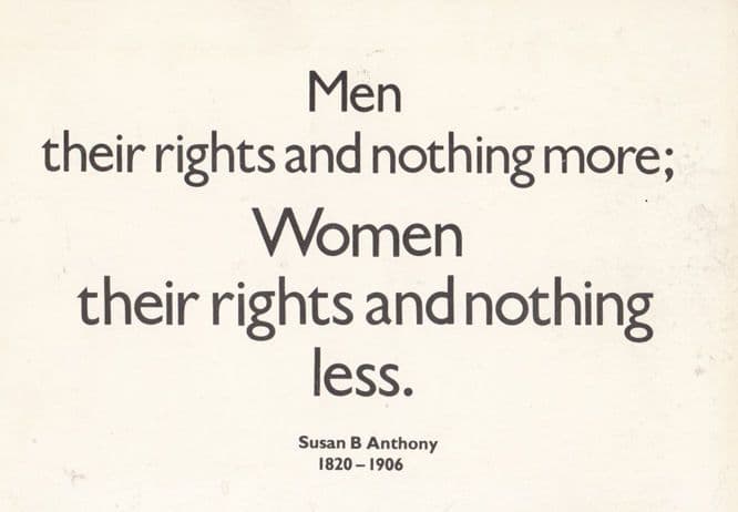 Womens Rights 1980s Slogan Postcard