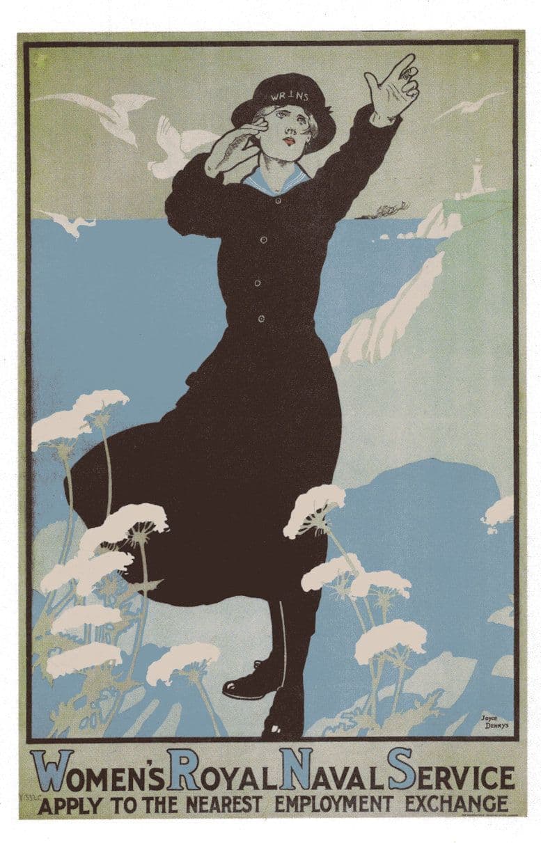 Womens Royal Naval Service Military Employment WW1 Postcard