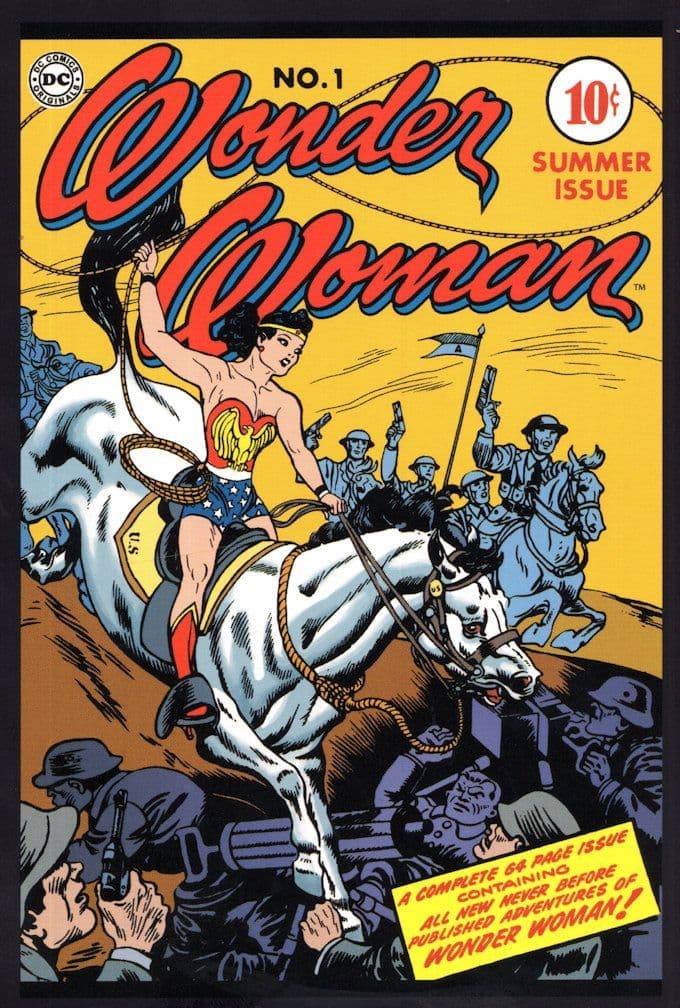 Wonder Woman Issue One 1 DC Comic Book Cover Art Postcard