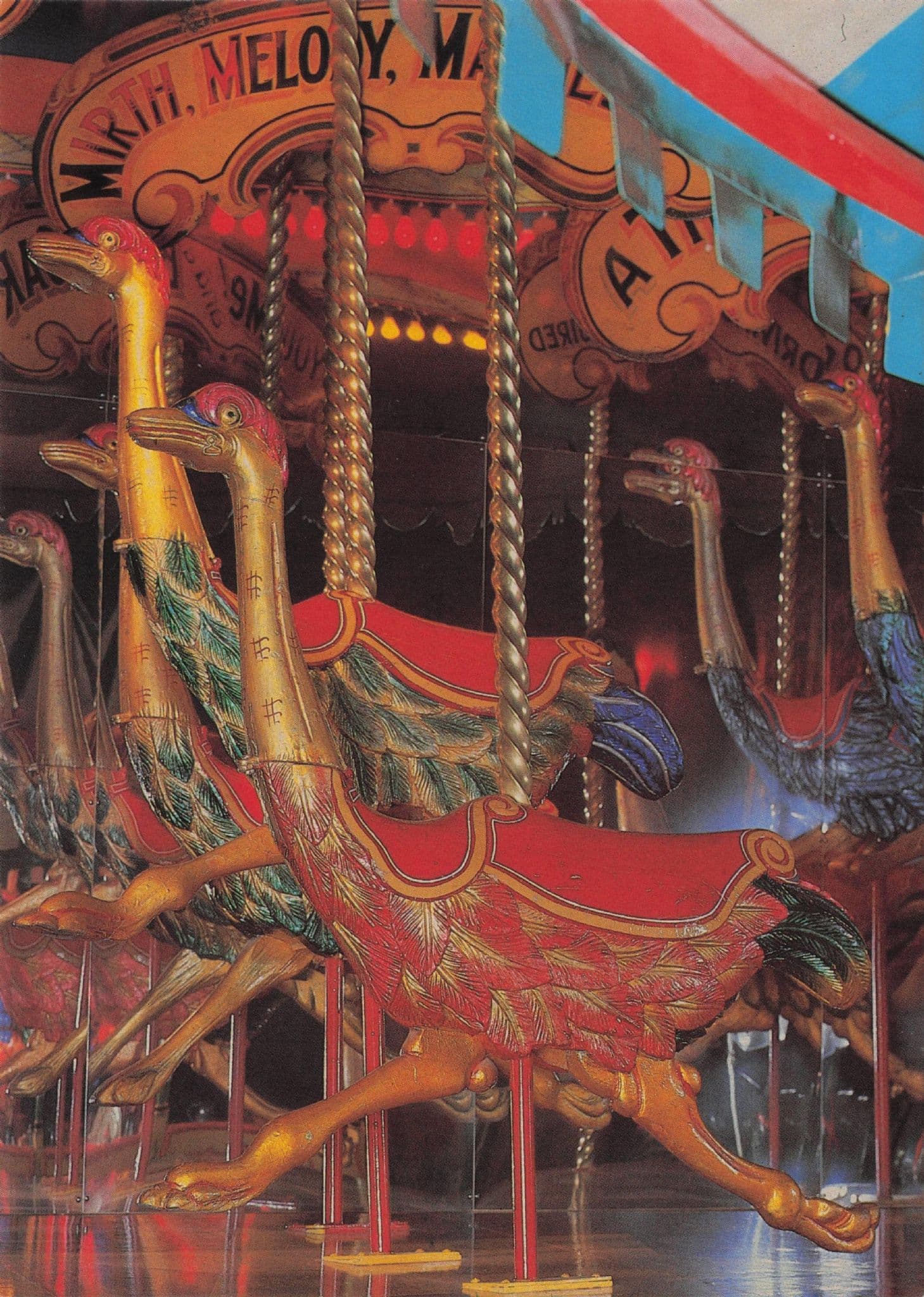 Wookey Hole Giant Duck Bird Fairground Ride Somerset Postcard