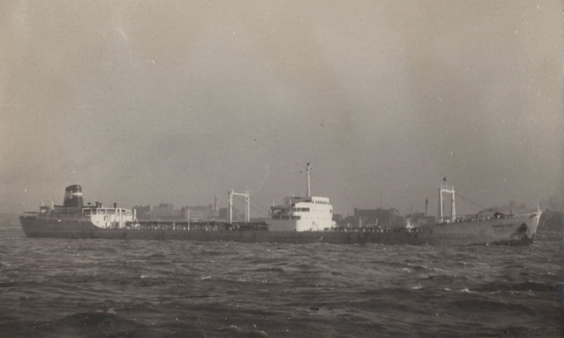 World Jury 1950s Cargo Ship Vintage Photo