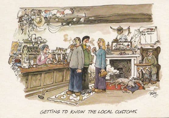 Worlds Worst Ever Pub Dead Animals Bandages On Beer Bottle Comic Humour Postcard