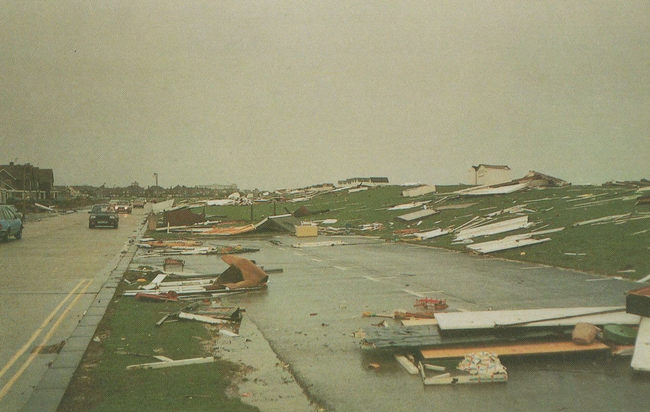 Worthing Sussex Great Gale Disaster Hurricane Postcard