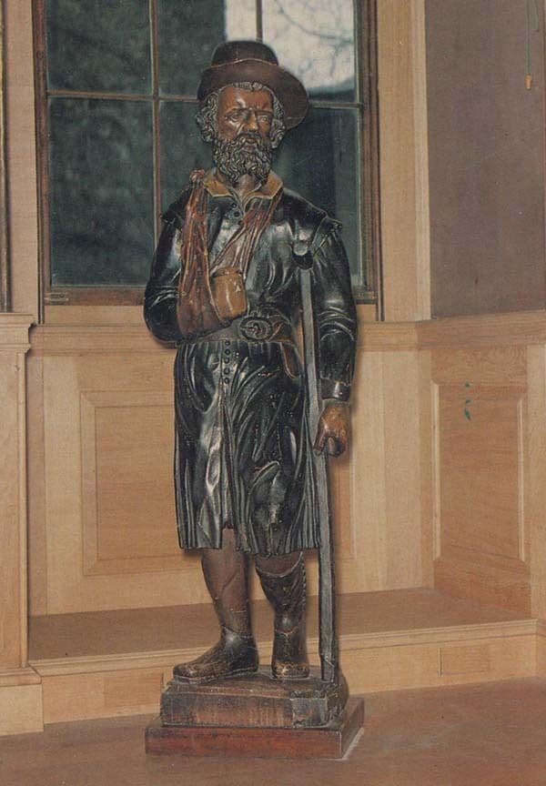 Wounded Military Soldier Statue at St Bartholomews Hospital London Postcard