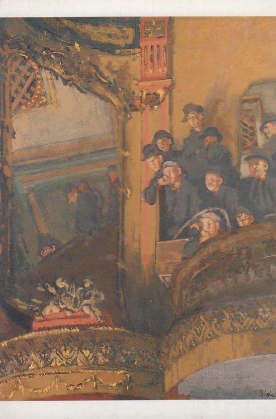 WR Sickert The Old Bedford Liverpool Art Gallery Painting Postcard