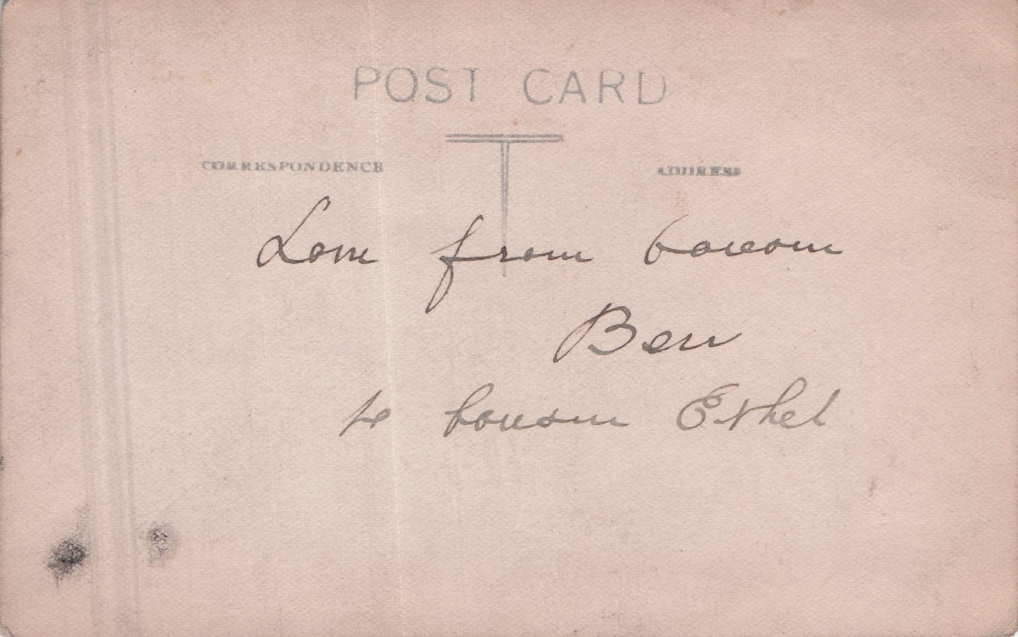 WW1 Ship Captain Possibly Hand Signed Military RPC Postcard