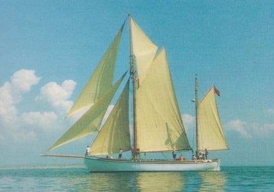 Wyvern Norway Boat Cutty Sark Tall Ships Race Souvenir Postcard