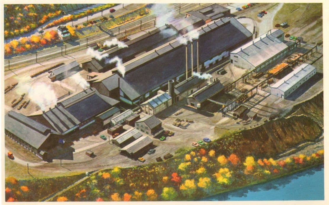 Yanadium Alloys Steel Works The Pittsburgh & Lake Erie Railroad Company USA Postcard