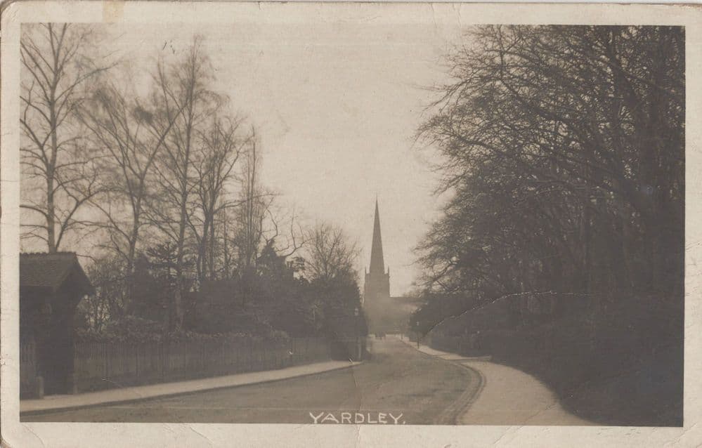 Yardley Winding Road Birmingham Antique 1904 Postcard