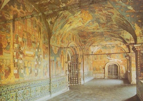 Yaroslavl The Gallery In The Church Of St Elijah Prophet Russian Postcard