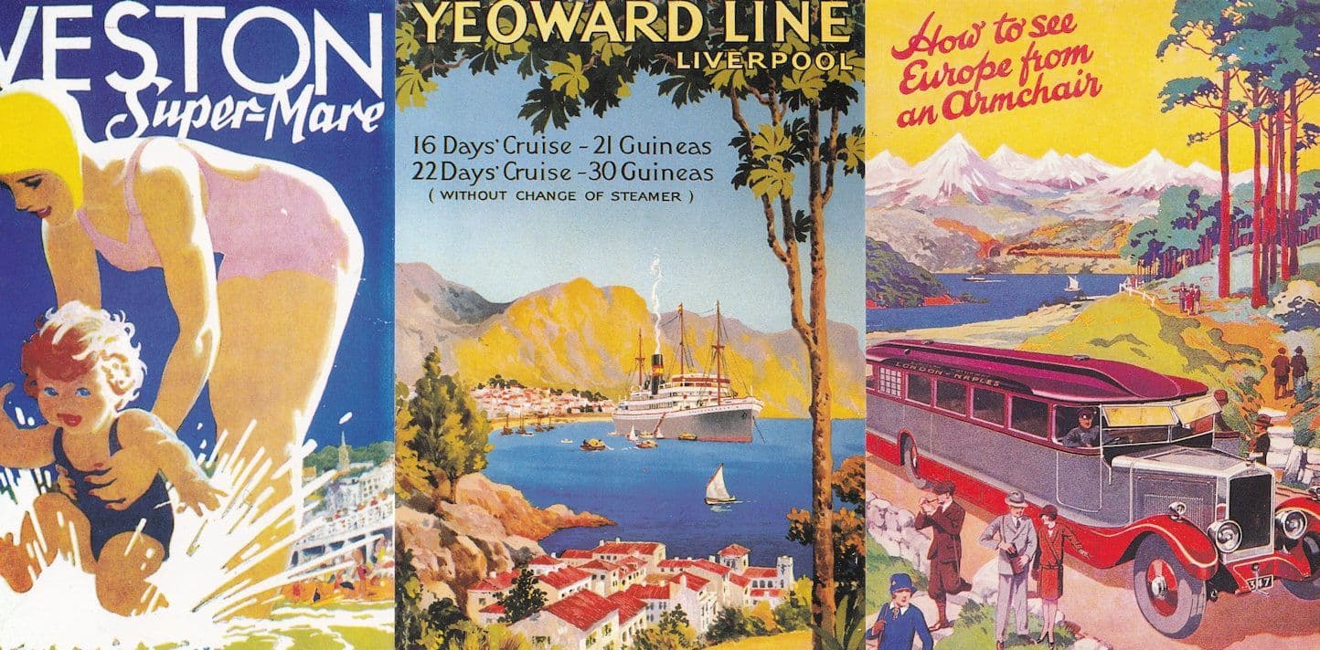 Yeoward Line Liverpool 3x Repro Holiday Advertising Postcard s