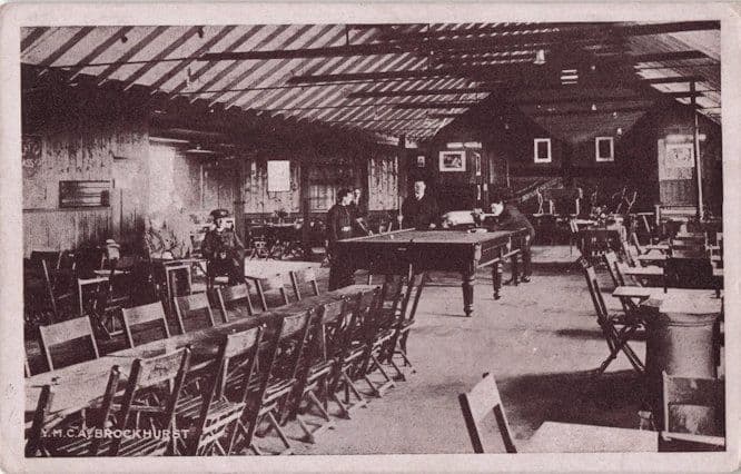 YMCA Brockhurst Hampshire Soldier Sent By Visitor WW1 Old Postcard