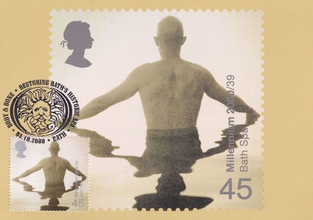 Yoga Meditation at Bath Spa First Day Cover Rare Postcard