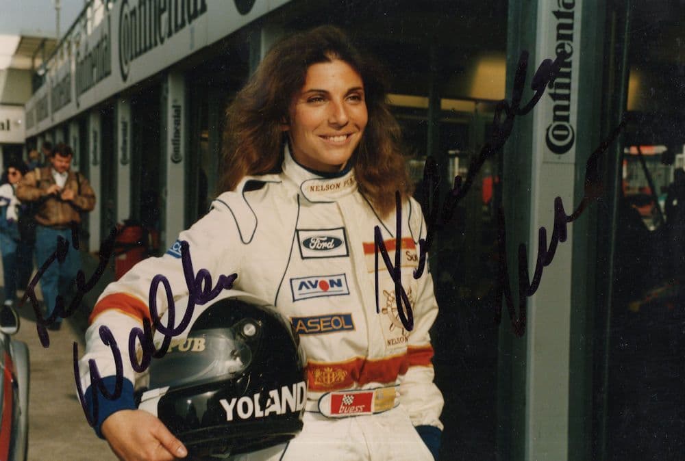 Yolanda Surer Switzerland Formula 3 Motor Racing Large Hand Signed Photo