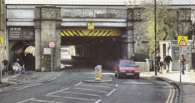 York Marble Arch Tunnel Graffiti Phonebox Large Postcard
