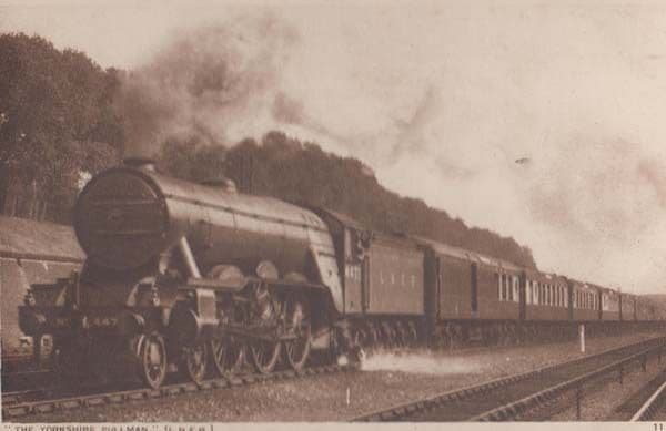 Yorkshire Pullman Train Antique Railway London Photochrom Railways Postcard