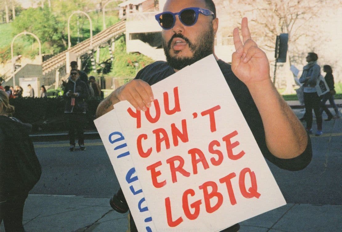 You Cant Erase LGBTQ Human Rights Sexual Equality March Postcard