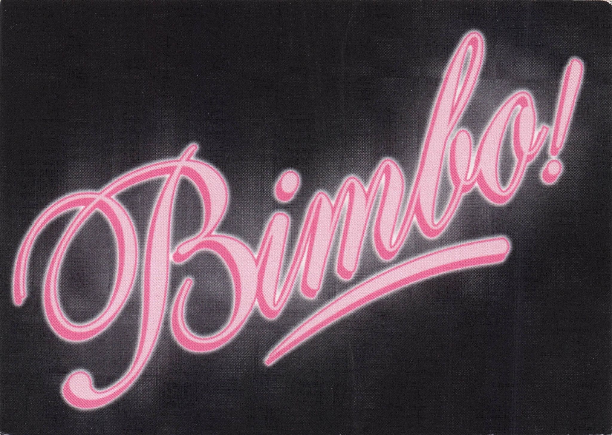 You're A BIMBO Amsterdam Holland Insult Postcard