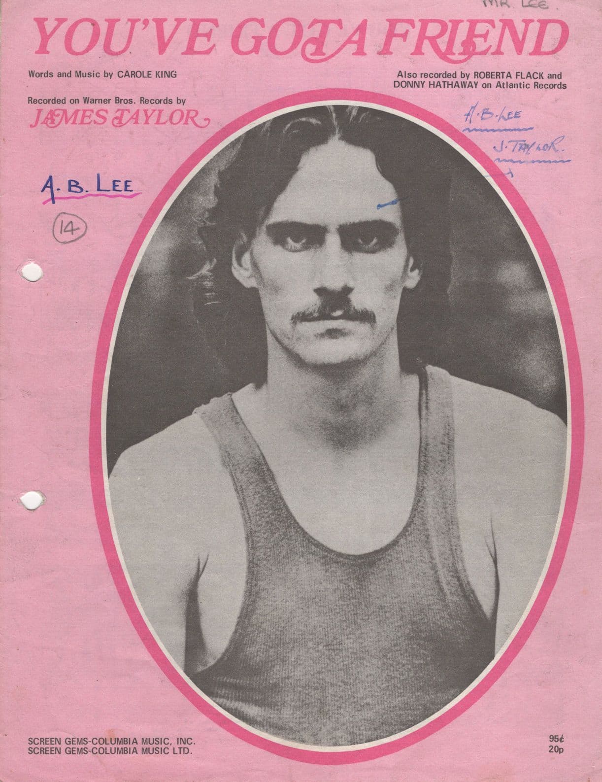 You've Got A Friend James Taylor Roberta Flack Sheet Music
