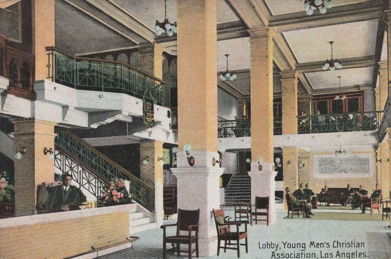 Young Mens Christian Assocation Los Angeles USA WW1 Postcard