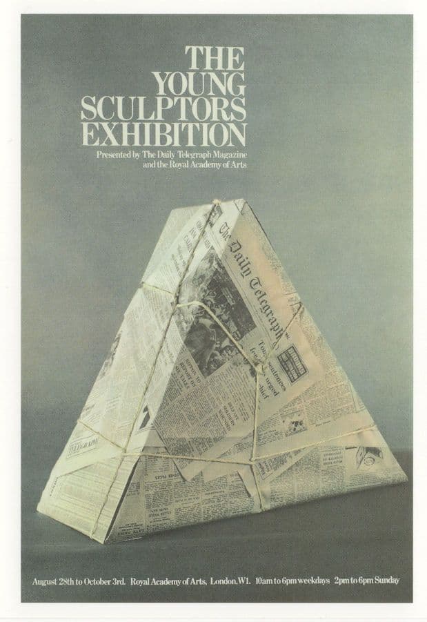 Young Sculptors Exhibition London Childrens Sculpture Advertising Postcard