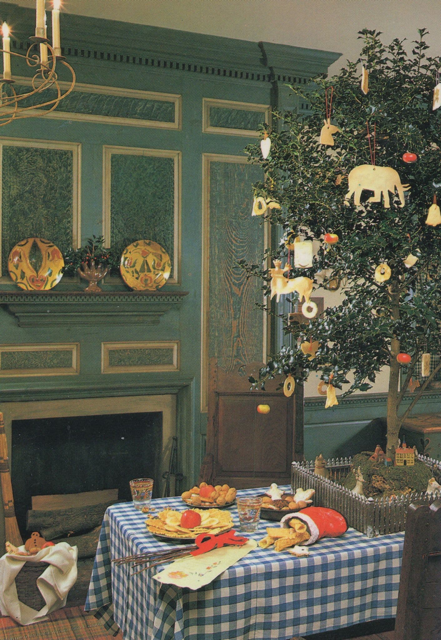 Yuletide Christmas In The Fraktur Room Winterthur Switzerland Postcard