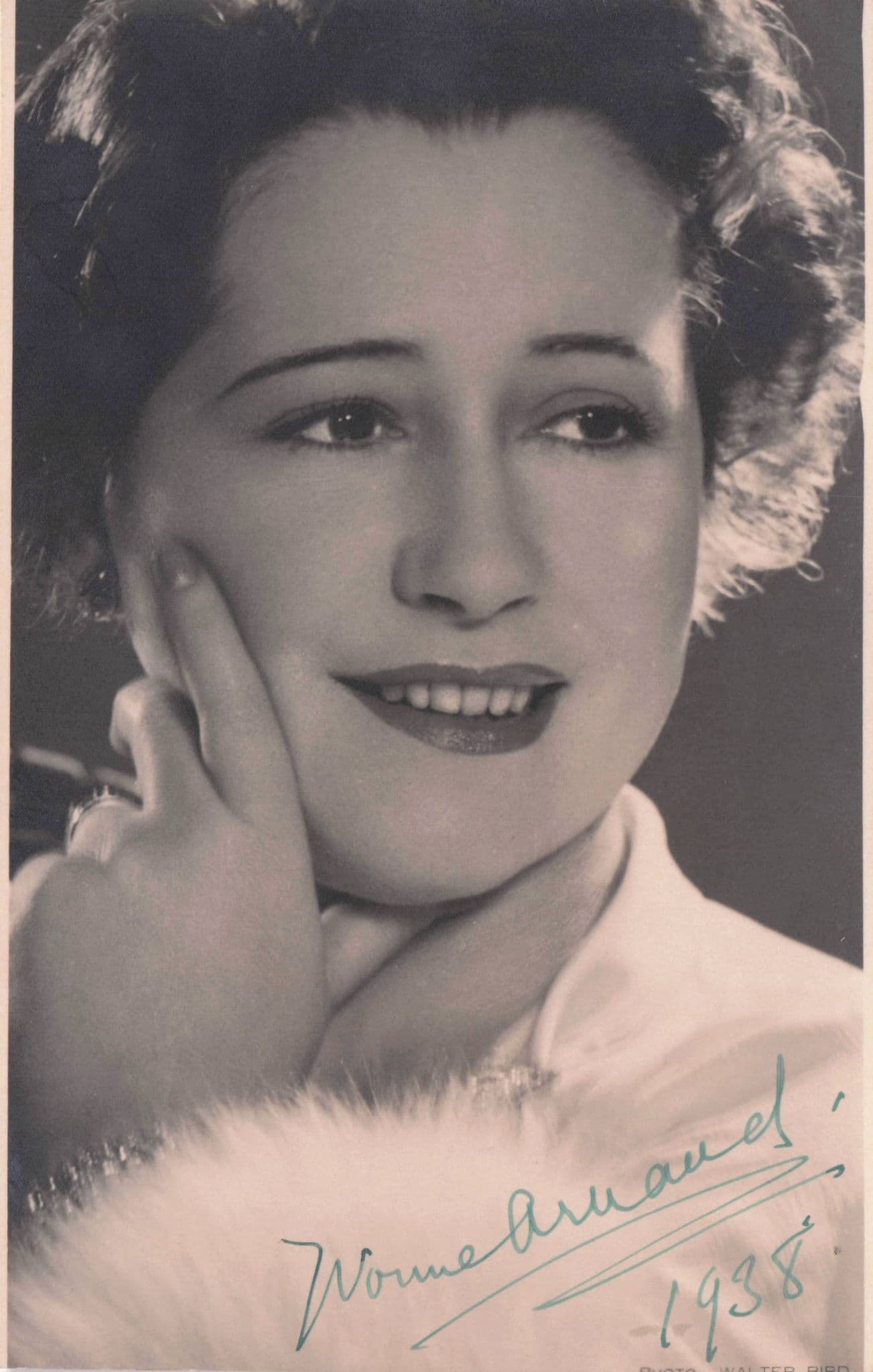 Yvonne Arnaud Historic Film Actress Vintage 1938 Hand Signed Photo