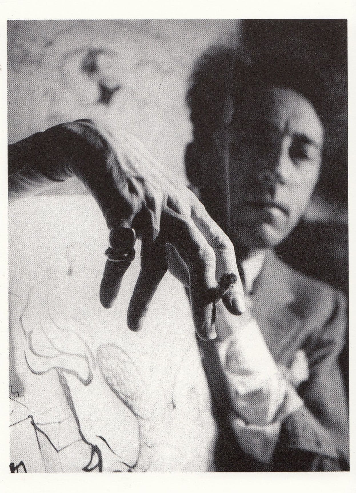 z222 Jean Cocteau Smoking Orpheus Film Director WW2 Photo Postcard