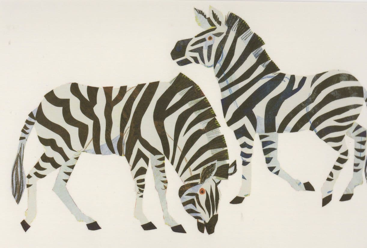 Zebra From The Very Hungry Caterpillars ABC Eric Carle Book Postcard